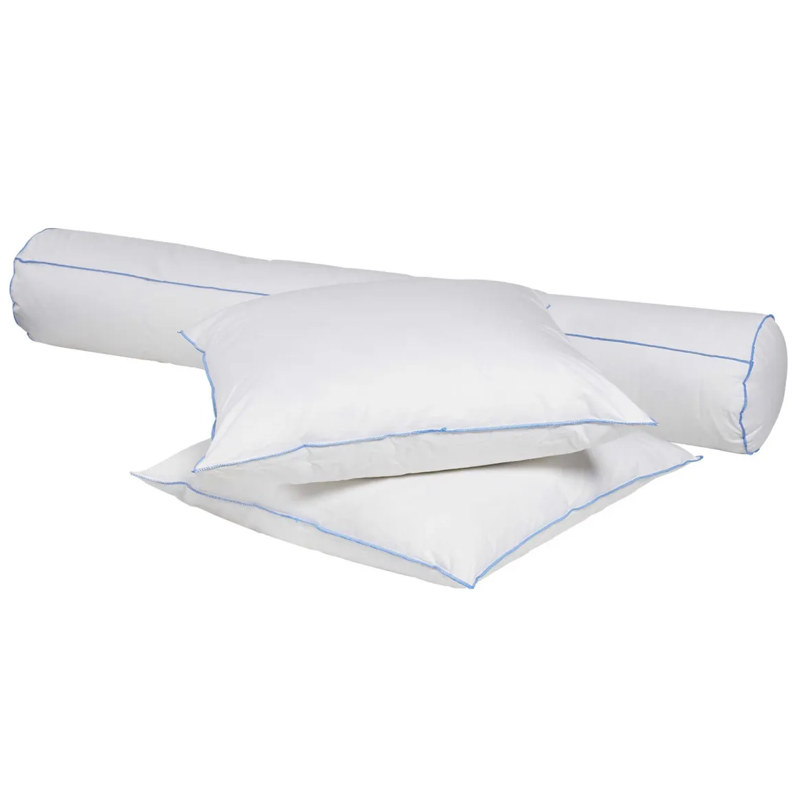 Pack oreiller et traversin moelleux duvet de canard anti-allergènes Someo