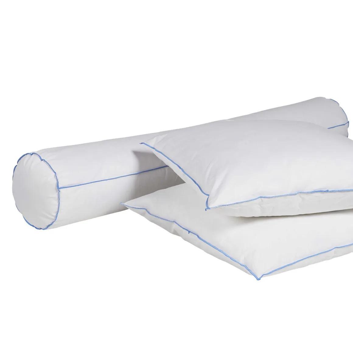Pack oreiller et traversin moelleux/ferme duvet de canard anti-allergènes Someo