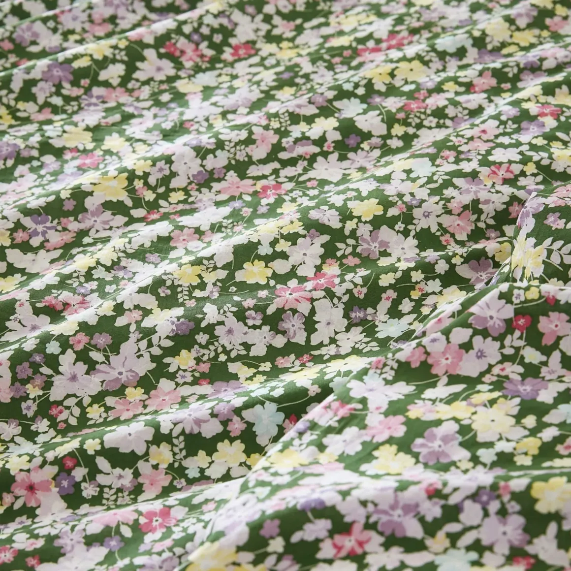 Parure de lit coton imprimé floral