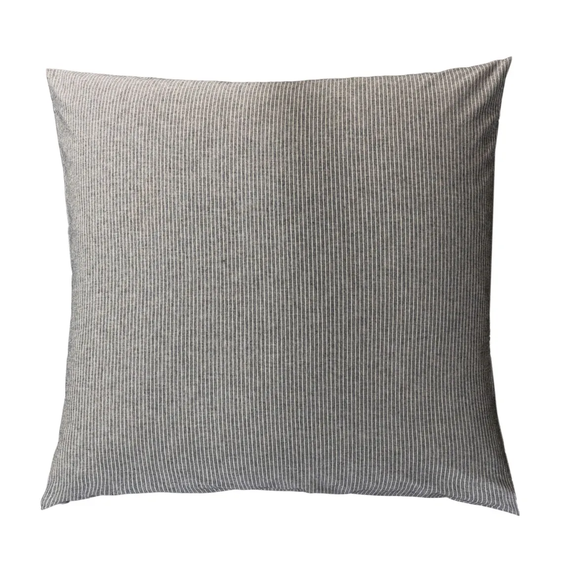 Parure de lit coton rayure gris Terre de Nuit Eden