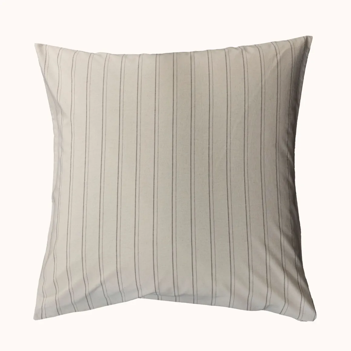 Parure de lit coton rayure Terre de Nuit Alba