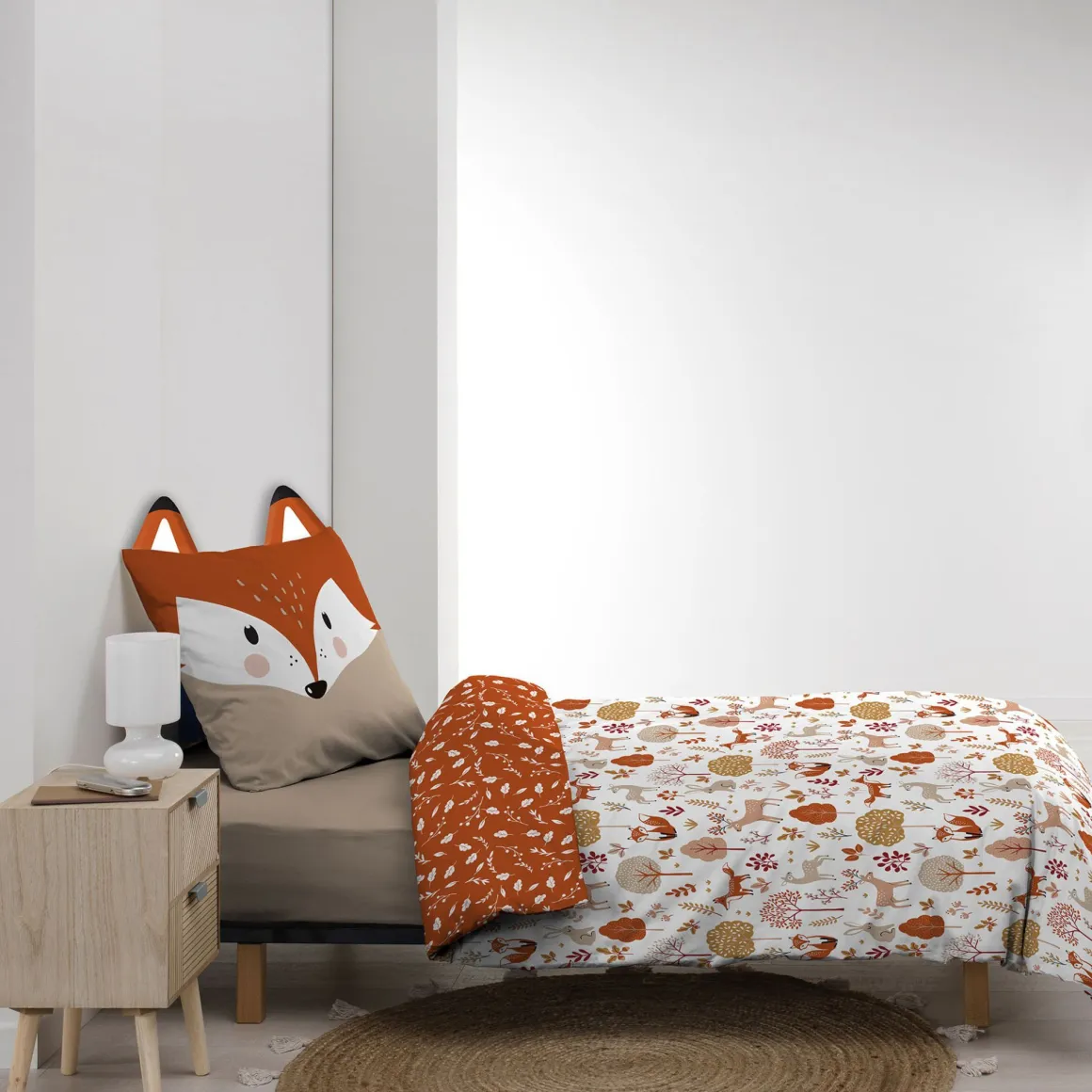 Parure de lit enfant réversible 140x200 coton Douceur d'Intérieur Roxy