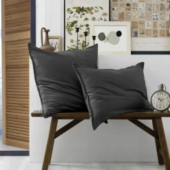 Parure de lit flanelle anthracite