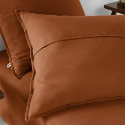 Parure de lit flanelle orange