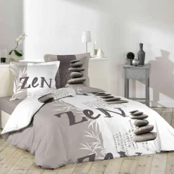 Parure de lit Galets zen 240x220 cm