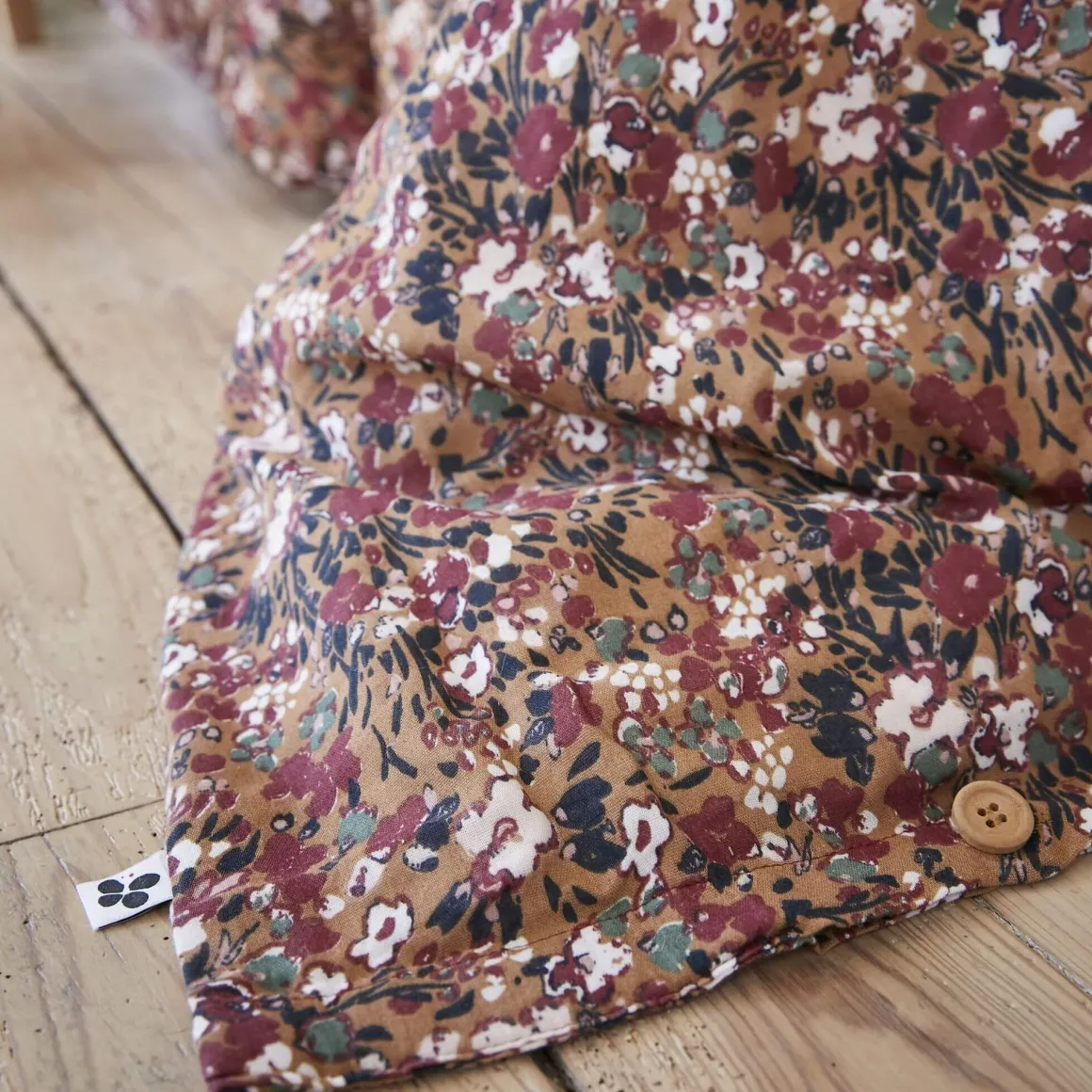 Parure de lit gaze de coton imprimé floral