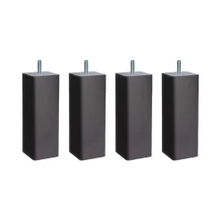 4 pieds carré bois 15 cm