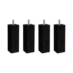 4 pieds carré bois 15 cm