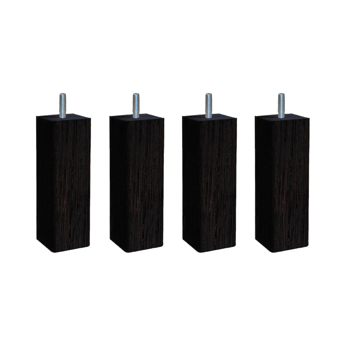 4 pieds carré bois 15 cm