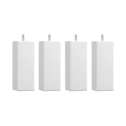 4 pieds carrés bois blanc