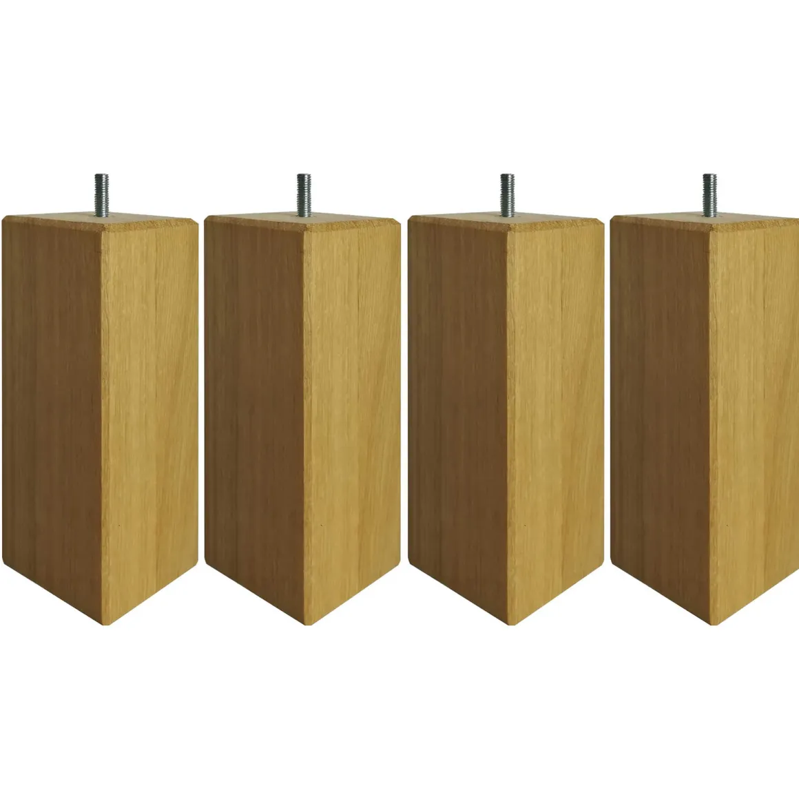 4 pieds carrés chêne massif