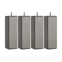 4 pieds carrés inox