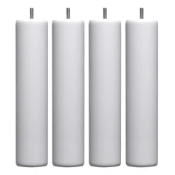 4 pieds cylindriques bois