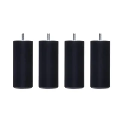 4 pieds cylindriques bois