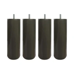 4 pieds cylindriques bois