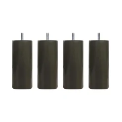 4 pieds cylindriques bois