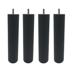 4 pieds cylindriques bois