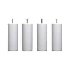4 pieds cylindriques bois