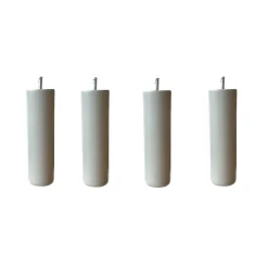 4 pieds cylindriques bois