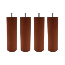 4 pieds cylindriques bois