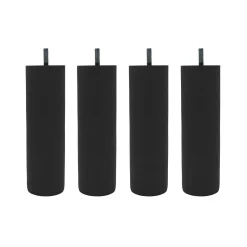 4 pieds cylindriques bois