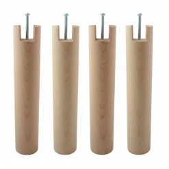 4 pieds cylindriques pour cadre à lattes 30 cm