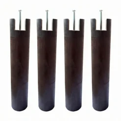4 pieds cylindriques pour cadre à lattes 30 cm