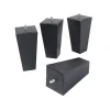 4 pieds fuseau tronqué anthracite 15 cm