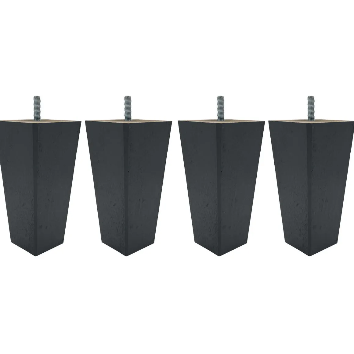 4 pieds fuseau tronqué bois 15 cm