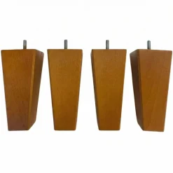 4 pieds fuseau tronqué bois 15 cm