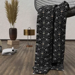 Plaid polaire Osiris noir 120x160 cm