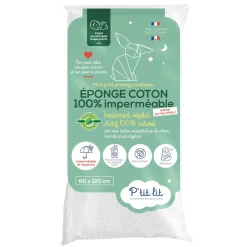 Protège matelas bébé éponge coton 100% imperméable et anti-acariens