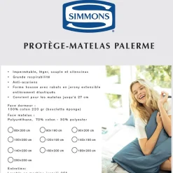 Protège matelas Simmons Palerme imperméable