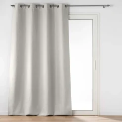 Rideau à œillets thermique jacquard 140x260