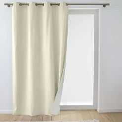 Rideau isolant thermique velours naturel 140x260 Polarchic
