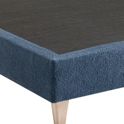 Sommier déco tapissier en tissu bouclette Nuage