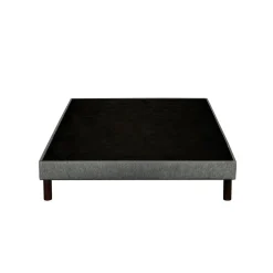Sommier déco tapissier Unic gris - Epeda
