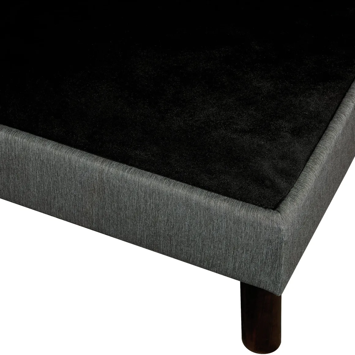Sommier déco tapissier Unic gris - Epeda
