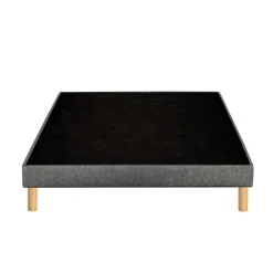 Sommier déco tapissier Unic gris - Bultex