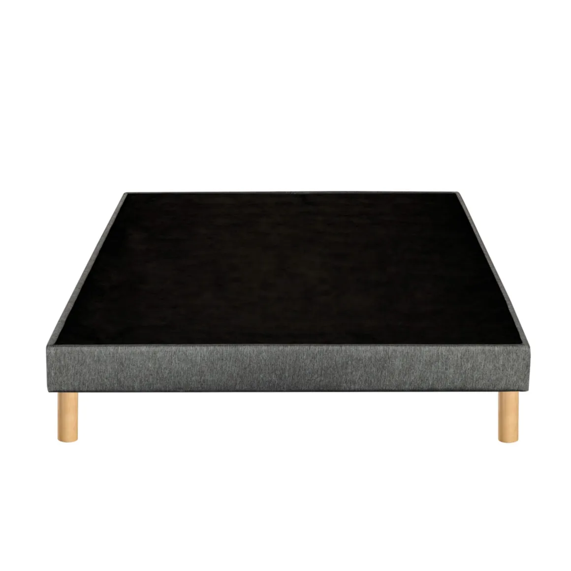Sommier déco tapissier Unic gris - Bultex
