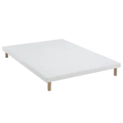Sommier extra-plat tapissier blanc 7 cm Étoile - SOMEO