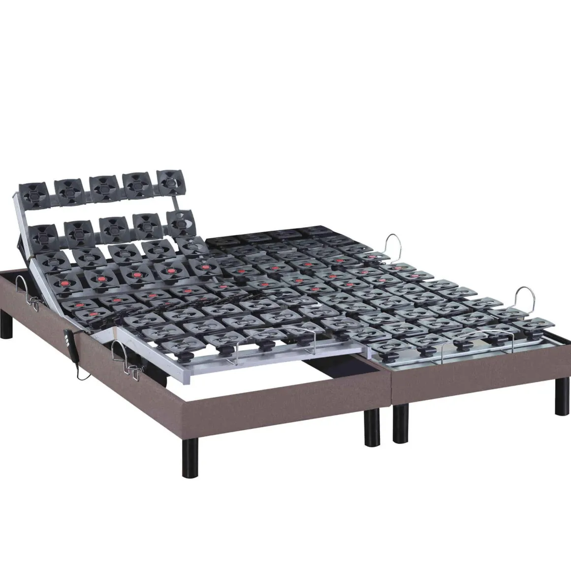 Sommier électrique de relaxation tout plots tissu - SOMEO