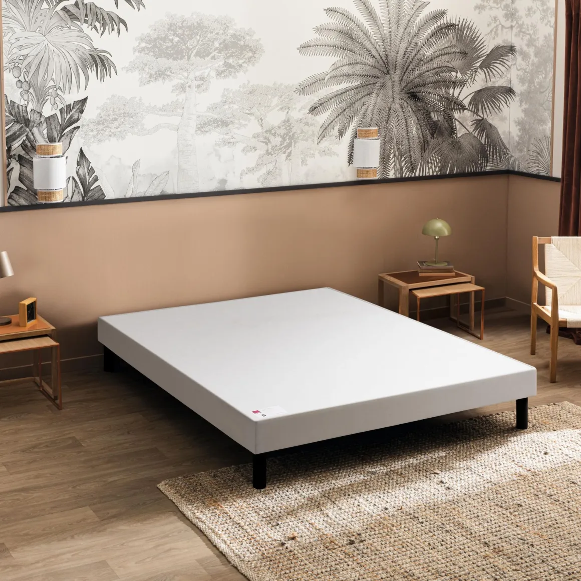 Sommier tapissier déco avec pieds Escale Ferme