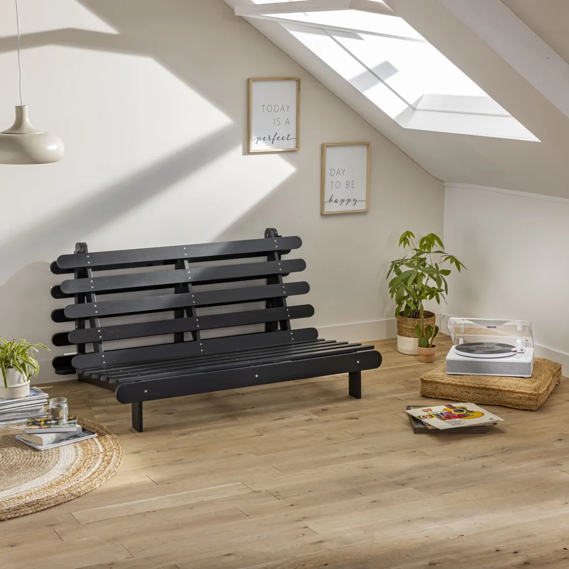 Structure futon en bois massif