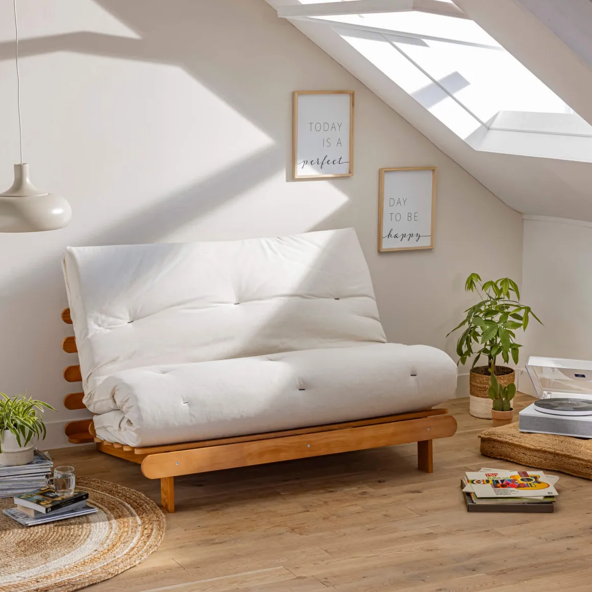 Structure futon en bois massif
