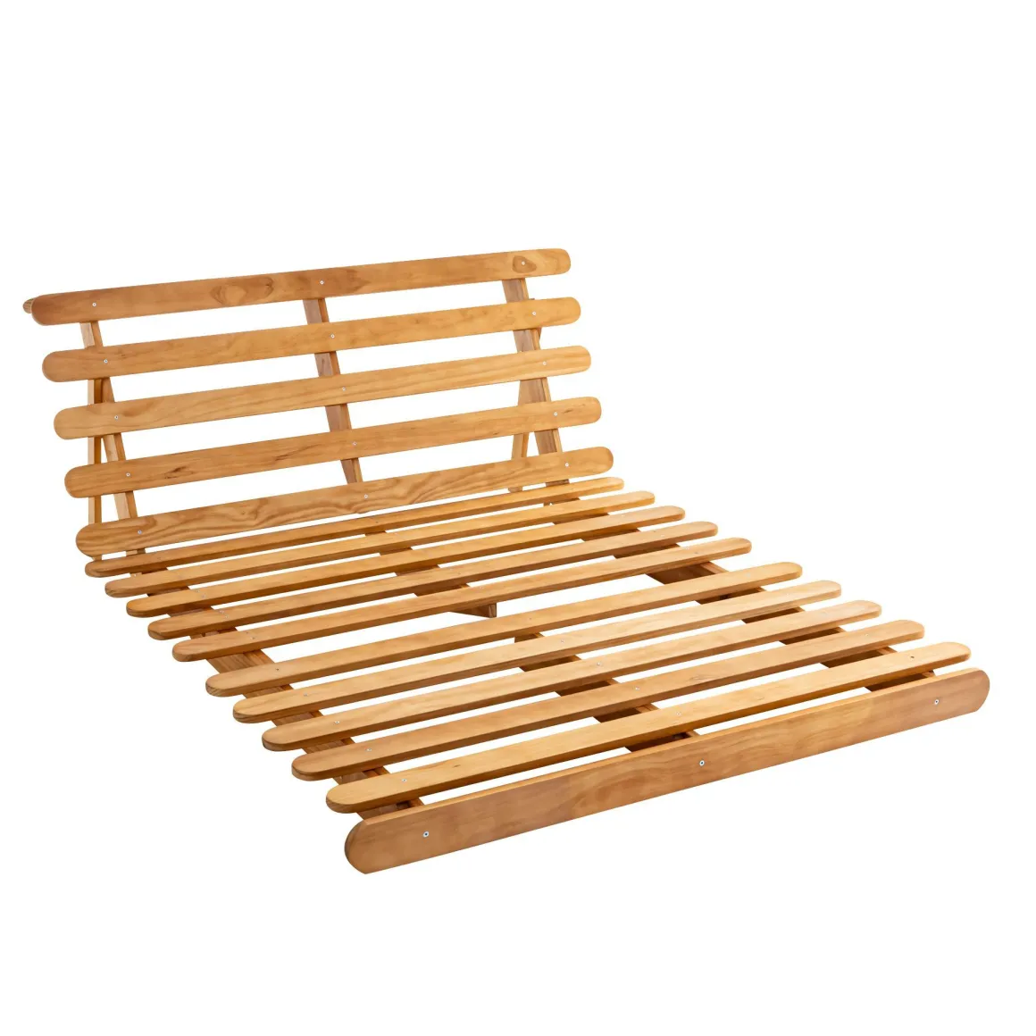 Structure futon 140x200 naturel bois massif Terre de Nuit