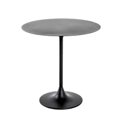 Table de chevet avec plateau en métal noir - CH15046