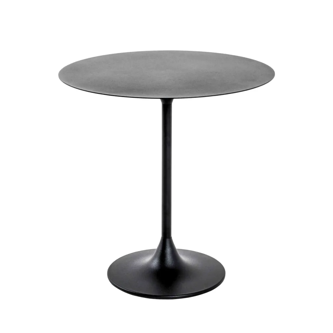 Table de chevet avec plateau en métal noir - CH15046