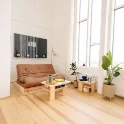Table de chevet bois massif scandinave JAPAN