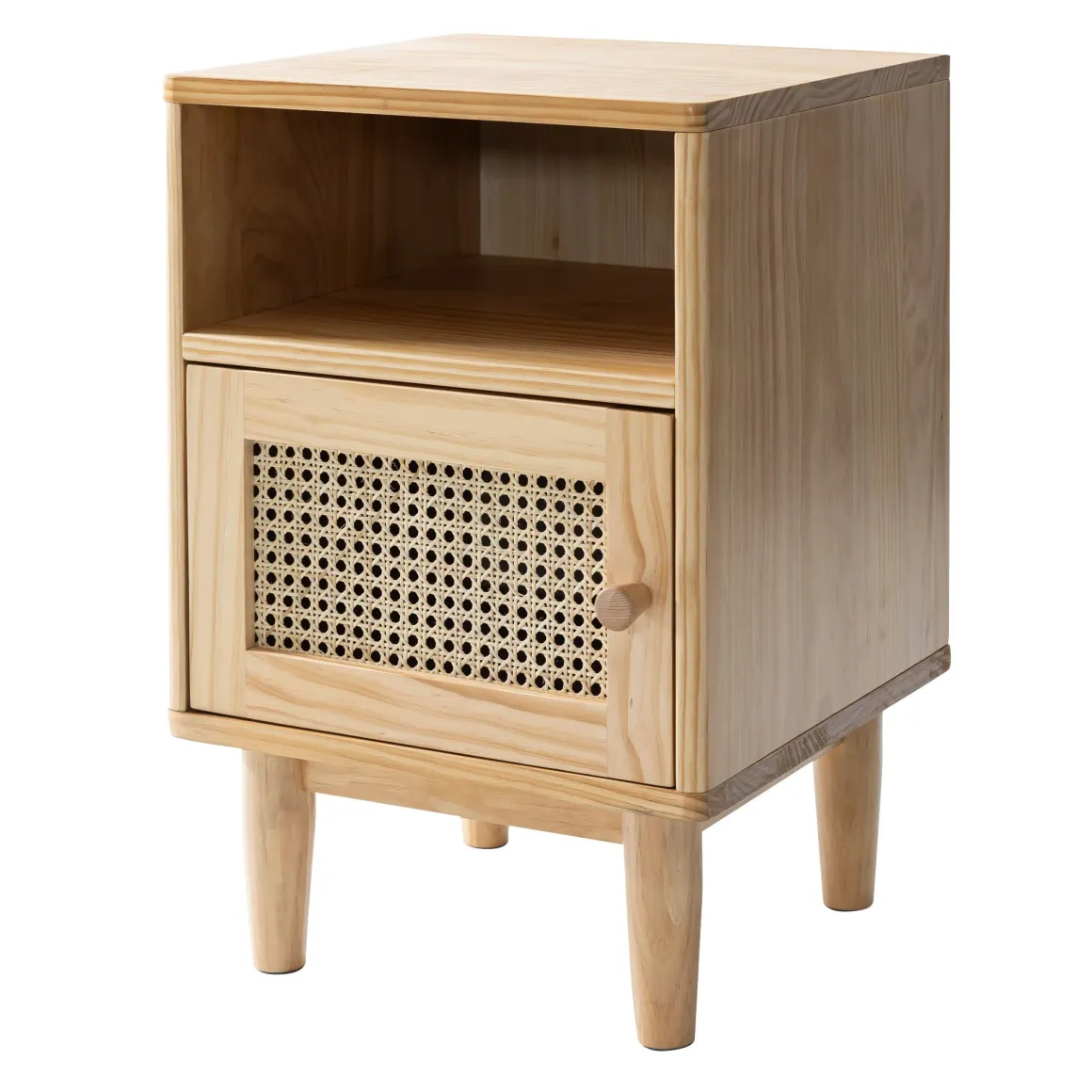Table de chevet cannage en pin massif ANNA - CH17023
